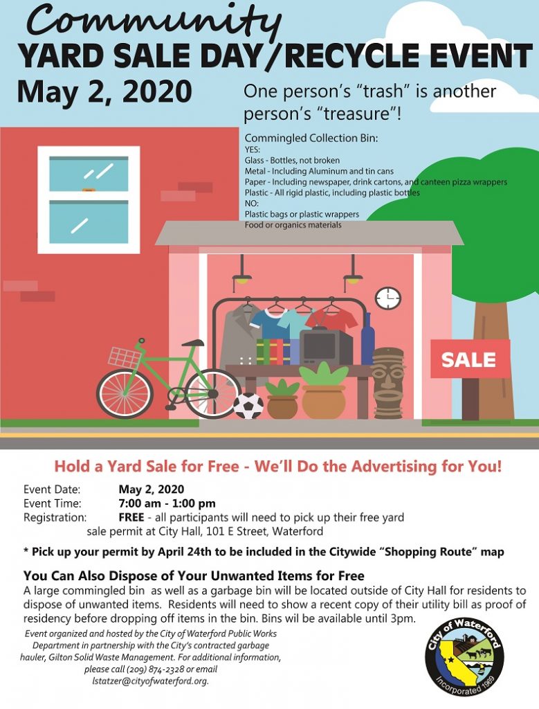 WATERFORD COMMUNITY YARD SALE 2020